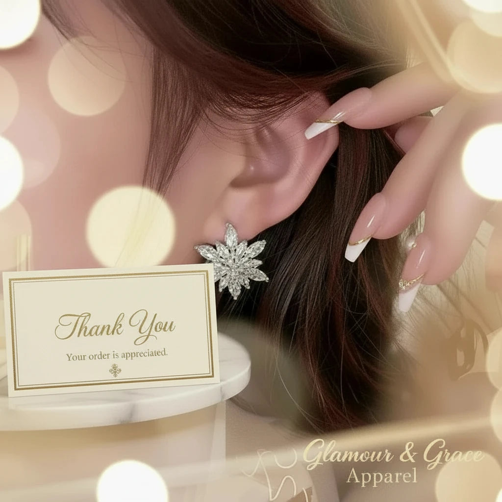 Luxury Snowflake Earrings