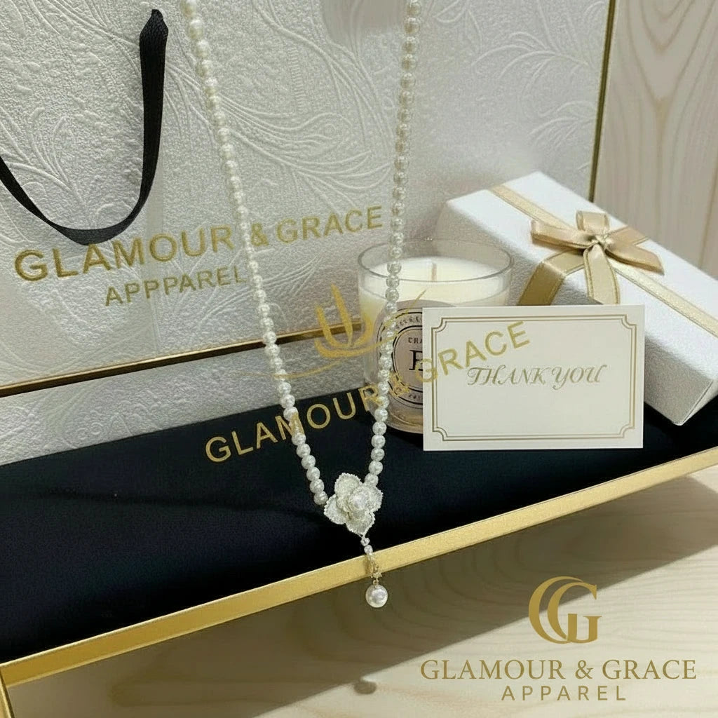 Luxury French Flower Pearl  Jewelry Set